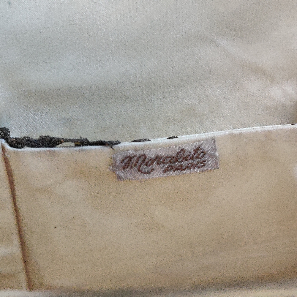 Antique Morabito France Petit Point Hand Embroidered Evening Bag Clutch - Picture 12 of 16